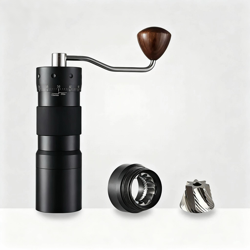 New Manual Coffee Grinder Seel Burr Magnetic Attraction Structure