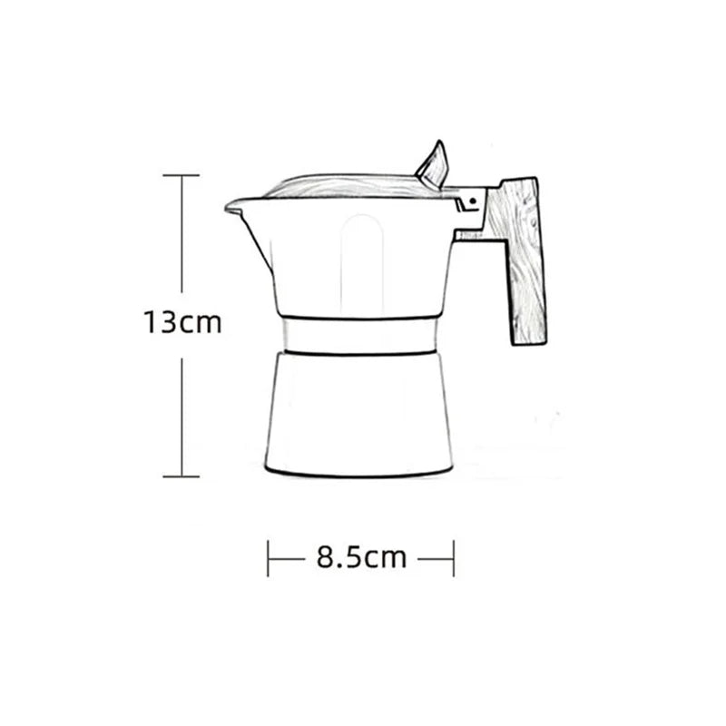 100ml Vintage Mochat Espresso Moka Pot