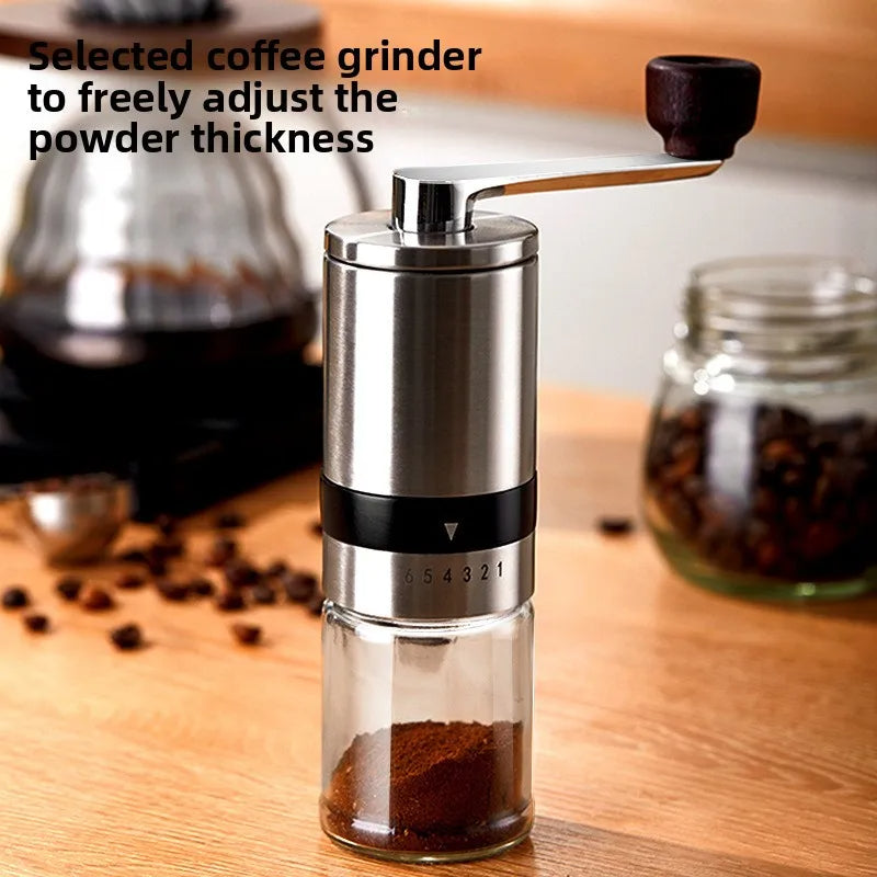 Ceramic Burr Manual Coffee Grinder for Travel Home Espresso Turkish Brew